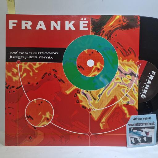 FRANK Were On A Mission (Remixes) China Records WOKTR 2030, 3 Track 12 Single