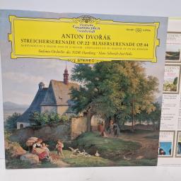 ANTON DVOK - SINFONIE-ORCHESTER DES NDR HAMBURG / HANS SCHMIDT-ISSERSTEDT Streicherserenade Op. 22 Blserserenade Op. 44, Deutsche Grammophon 136 481, 12 LP