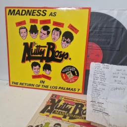 MADNESS The Return Of The Los Palmas 7, Stiff Records MAD 1, 12 EP with hand-written sound engineers set list from a live gig.