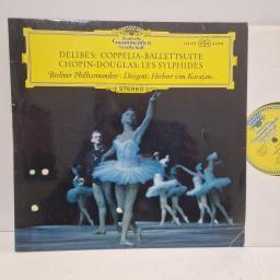 DELIBES / CHOPIN DOUGLAS, BERLINER PHILHARMONIKER, HERBERT VON KARAJAN Coppelia-Ballettsuite / Les Sylphides, Deutsche Grammophon 136 257 SPLEM, 12 LP