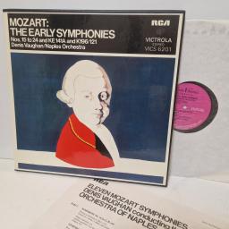 WOLFGANG AMADEUS MOZART, DENNIS VAUGHAN, THE ORCHESTRA OF NAPLES Mozart: The Early Symphonies. Nos. 15 To 24 And K196/121, RCA Victorola VICS 6201, 12 LP Box Set