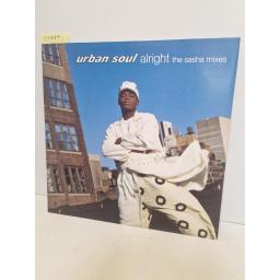 URBAN SOUL Alright (The Sasha Mixes), Cooltempo COOLX 244, 3 Track 12 Single