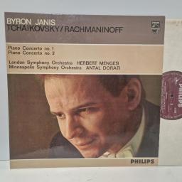 RACHMANINOFF / BYRON JANIS / ANTAL DORATI / MINNEAPOLIS SYMPHONY ORCHESTRA, TCHAIKOVSKY, HERBERT MENGES Piano Concerto No. 1 / Piano Concerto No. 2, Philips AL 3496, 12 LP