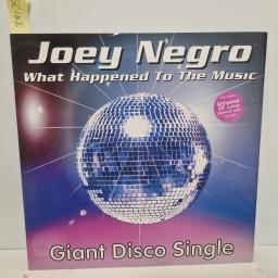 JOEY NEGRO What Happened To The Music, Virgin VST 1466, 4 Track 12" Single