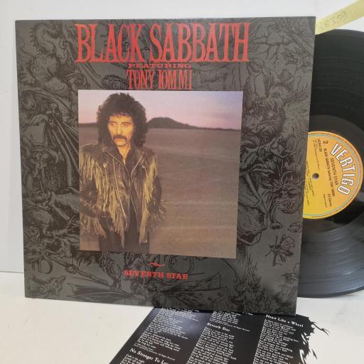 BLACK SABBATH FEATURING TONY IOMMI Seventh Star, Vertigo VERH 29, 12 LP