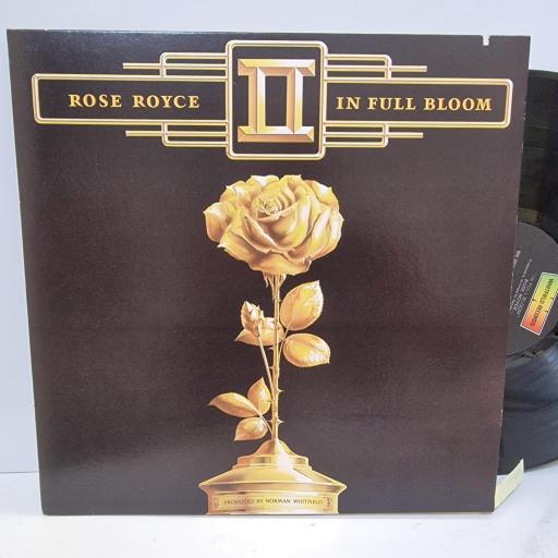 ROSE ROYCE In Full Bloom, Whitfield Records WH 3074, 12 LP Gatefold, LA Pressing