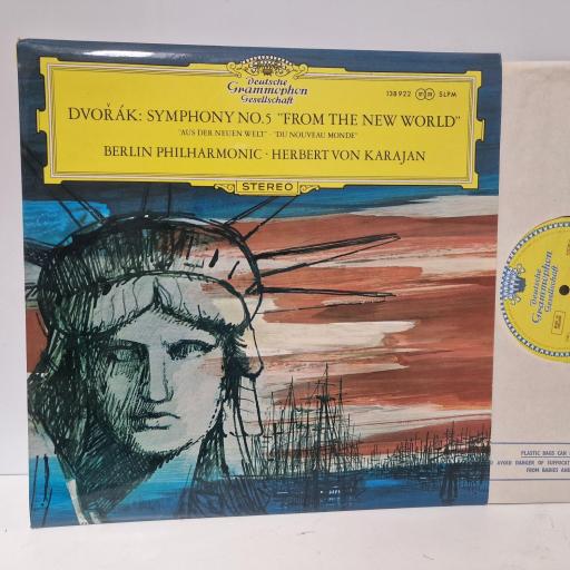 ANTON DVOK, BERLINER PHILHARMONIKER, HERBERT VON KARAJAN Symphonie Nr. 9 (5) E-Moll Op. 95 "Aus Der Neuen Welt", Deutsche Grammophon 138 922, 12 LP