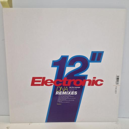 ELECTRONIC The Message (DNA Remixes), Factory FAC287r, 2 Track 12" Single