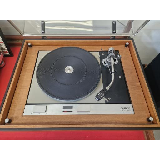 THORENS TD125 MKII with SME tone arm and SHURE V15 TYPE11 CARTRIDGE AND STYLUS in SME chassis.
