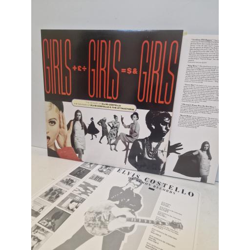 ELVIS COSTELLO Girls Girls Girls (The Songs Of Elvis Costello / The Sounds Of Elvis Costello & The Attractions), Demon Records D-FIEND 160, 2 x 12 LP