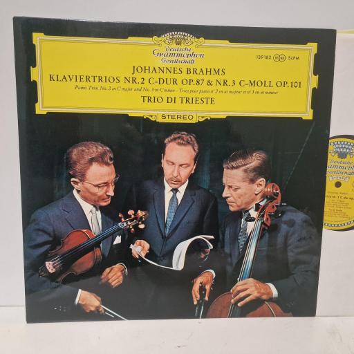 JOHANNES BRAHMS - TRIO DI TRIESTE Klaviertrios Nr. 2 C-Dur Op. 87 & Nr. 3 C-Moll Op. 101, Deutsche Grammophon 139 182, 12 LP