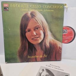 JACQUELINE DU PR DVOK, ELGAR, HAYDN, SCHUMANN Favourite Cello Concertos, His Masters Voice SLS 895, 12 LP, Box Set (3X Vinyl)