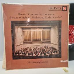 BARTK / BOSTON SYMPHONY ORCHESTRA / ERICH LEINSDORF Concerto For Orchestra, RCA Victor Red Seal SB6536, 12 LP, Stereo