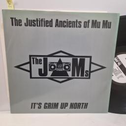 THE JUSTIFIED ANCIENTS OF MUMU Its Grim Up North, KLF Communications JAMS 028R, 2 Track 12" Single