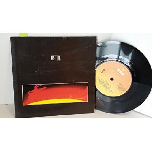 U2 fire, 7 inch single, CBS 1376X