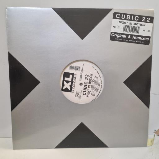 CUBIC 22 Night In Motion, XL Recordings XLT-20, 4 Track 12 Single (Mixes)