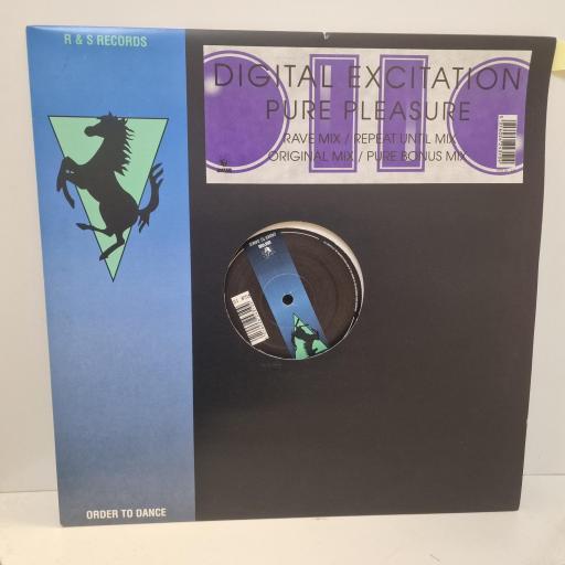 DIGITAL EXCITATION Pure Pleasure, R&S Records RSUK10, 4 Track 12 Single