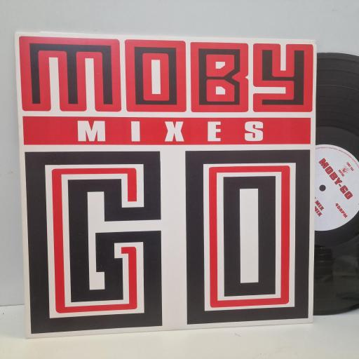 MOBY Go (Mixes), Outer Rhythm FOOT 15X, 3 Track 12 Single (Mixes), Red Lettering