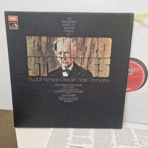 RICHARD STRAUSS, DRESDEN STATE ORCHESTRA. RUDOLF KEMPE The Orchestral Music of Richard Strauss Vol. I, His Masters Voice SLS 861, 12 LP, Box Set (4X vinyl)