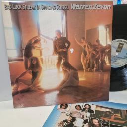 WARREN ZEVON Bad Luck Streak In Dancing School, Asylum Records K52191, 12” LP