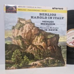 BERLIOZ, YEHUDI MENUHIN, PHILHARMONIA ORCHESTRA, COLIN DAVIS Harold In Italy, Angel records ASD 537, 12” LP, stereo