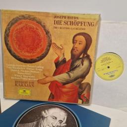 HAYDN / BERLIN PHILHARMONIC / HERBERT VON KARAJAN Die Schoepfung, Deutsche Grammophon 139282 / 139283, 12” Double LP Box Set