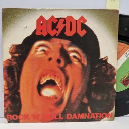 AC/DC Rock ‘N’ Roll Damnation, Atlantic K 11142, 2 Track 7” Single