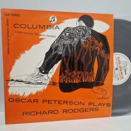 OSCAR PETERSON Oscar Peterson Plays Richard Rogers, Columbia 33 CX 10028, 12” LP, Mono