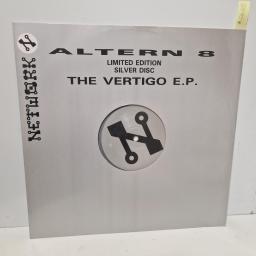 ALTERN 8 The Vertigo EP, Network Records NWKT24, 12” EP, Silver Vinyl, Limited Edition, Mispress