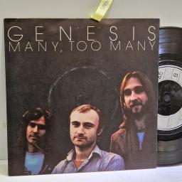 GENESIS Many, too many 7” single. CB315