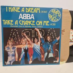 ABBA I Have A Dream / Take A Chance On Me (Recorded At Wembley Arena, London), Vogue/Baboo 310815, 2 Track 12” Single