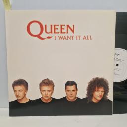 QUEEN I Want It All, Parlophone 12 QUEEN 10, 2 Track 12” Single