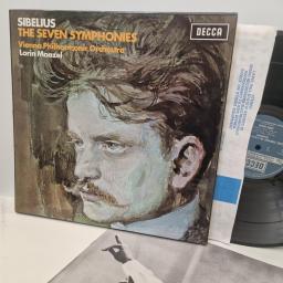 SIBELIUS, VIENNA PHILHARMONIC ORCHESTRA, LORIN MAAZEL The Seven Symphonies, Decca SXLE 6558-61, 12” LP, Compilation, Box Set