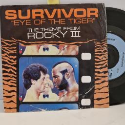 SURVIVOR Eye of the tiger, Take you on a Saturday 7” single. SCTA2411