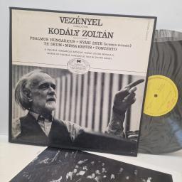 KODÁLY ZOLTÁN Psalmus Hungaricus Nyári Este (Summer Evening) Te Deum Missa Brevis Concerto, Hungaroton HLX 90053-55, 12” LP, Box Set