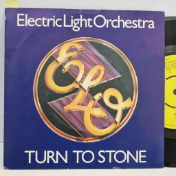 ELECTRIC LIGHT ORCHESTRA Turn To Stone, Jet Records UP 36313, 7 Single, Stereo, 4 Prong Push Out Centre