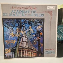 ACADEMY OF ST. MARTIN IN THE FIELDS / NEVILLE MARRINER A Second Recital By The Academy Of St. Martin In The Fields, L'Oiseau-Lyre SOL 264, 12” LP