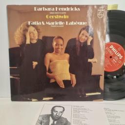 BARBARA HENDRICKS, KATIA & MARIELLE LABÈQUE, Barbara Hendricks Sings Gershwin, Philips 9500 987, 12” LP, Stereo