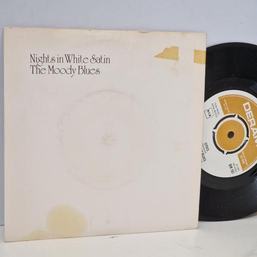 THE MOODY BLUES Nights in white satin, Cities 7 single. DIM161