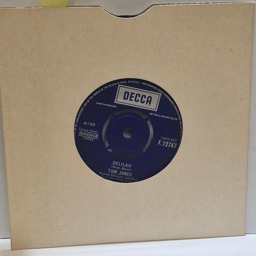 TOM JONES Delilah, Smile 7” single. F12747