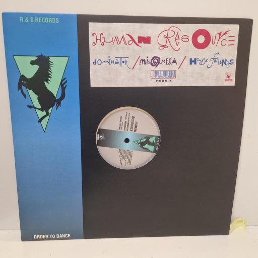 HUMAN RESOURCE Dominator, R & S Records, RSUK 4, 3 Track 12” Single