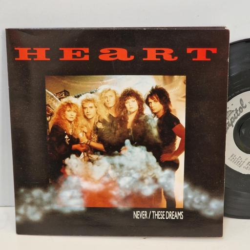 HEART Never / These Dreams, Capitol Records CLG 482, 7 Single, Gatefold, Injection Labels