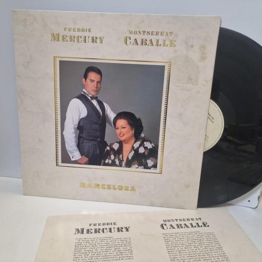 FREDDIE MERCURY, MONTSERRAT CABALLÉ, Polydor POLH 44, 12” LP Embossed Gatefold, Steeo