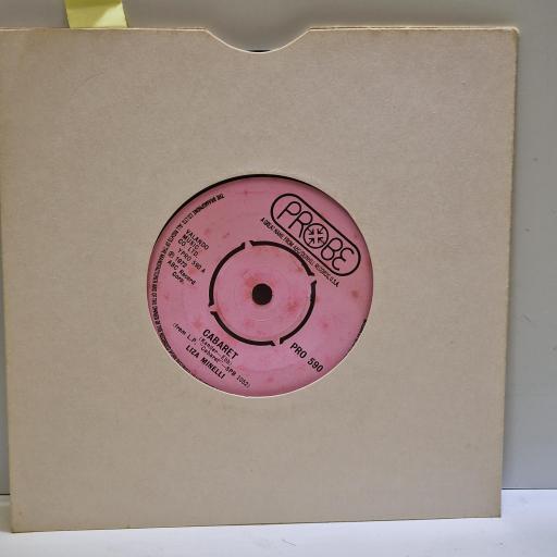 LIZA MINELLI Cabaret, Maybe this time 7” single. PRO590