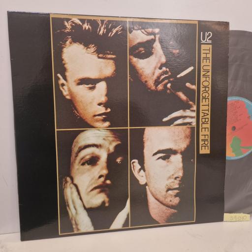 U2 The Unforgettable Fire, Island Records ISM 1026, 12” Mini-Album, Stereo, Orange Label