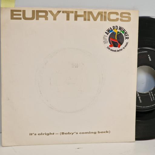 EURYTHMICS Its Alright (Babys Coming Back), RCA PB40375, 7 Single