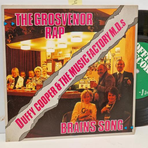 DUFFY COOPER & THE MUSIC FACTORY M.D.S The Grosvenor Rap, Brains song 7 single. OFFA7