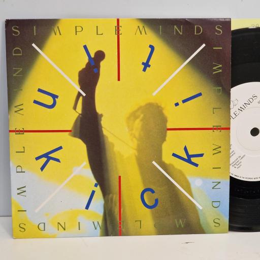 SIMPLE MINDS Kick It In, Virgin SMX 5, 7 Single, Paper Label