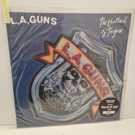 L.A. GUNS The Ballad Of Jayne, Mercury MERP 361, 7” Picture Disc, Shape, Limited Edition, Numbered