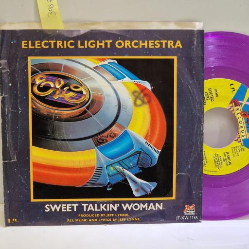 ELECTRIC LIGHT ORCHESTRA Sweet talkin’ woman PURPLE 7” single. JT-WX1145